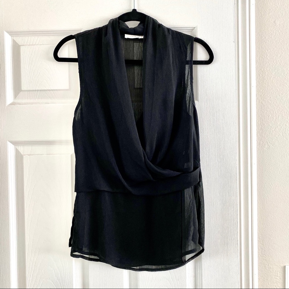 Black Sleeveless Blouse